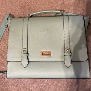 Brand new (without tags) briefcase seafoam green color EASE GAVE brand